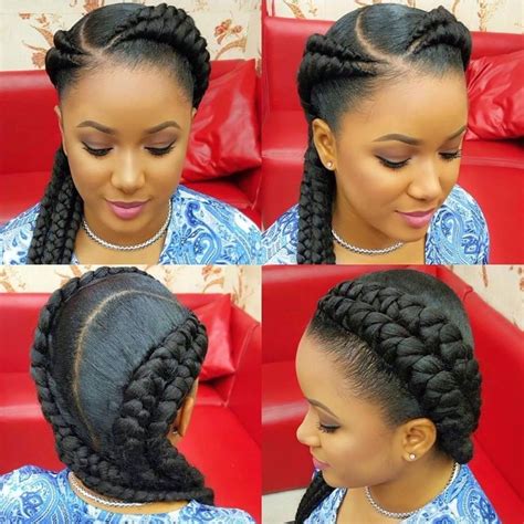 We cant get over this intricate, exquisite, beautiful cornrow braids ponytail hairstyle. . 2 cornrow styles